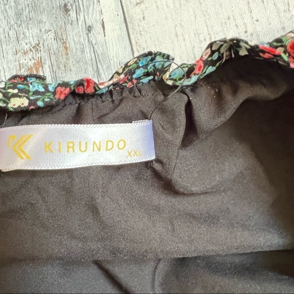 KIRUNDO WOMEN’S Summer Ruffle‎ Multicolor Floral Dress Size XXL - Picture 10 of 14